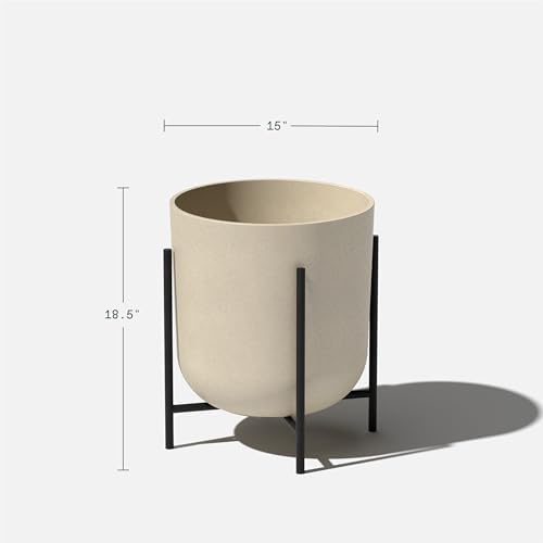 Veradek Mason Series Raised Lima Planter - Round Planter with Stand - Image 3