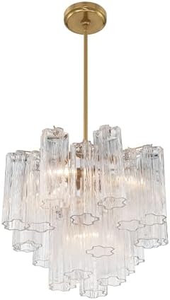 Crystorama Addis 4 Light Aged Brass Chandelier - Image 4