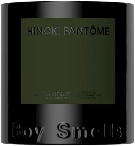 Boy Smells Hinoki Fantôme Scented Candles for Men and Women - Soy, Coconut Wax Candle Blend - Aromatic Candles for Home with Japanese Cypress, Jasmine and Smoked Amber by Unknown