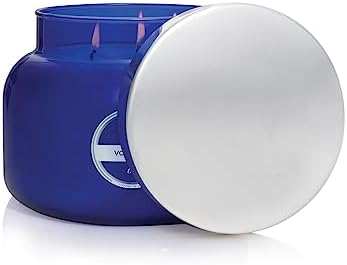 Capri Blue Volcano Scented Candles - Luxury Three Wick Candles for Home Scented with Tropical Fruit & Sugared Citrus - Soy Wax Blend - Large Blue Color (28 oz) - Image 7