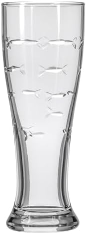 Rolf Glass School of Fish 16oz Beer Pilsner | Set of 4 | Craft Beer Glasses | Designed and engraved in the USA - Image 2