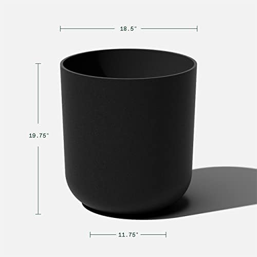 Veradek Mason Series Lima Planter & Drip Tray - Large Round Outdoor Planter - Image 3