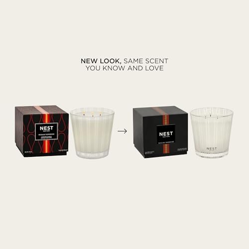 NEST New York Scented 3-Wick Candle, Sicilian Tangerine - 21.2 oz - Up to 100-Hour Burn Time - Reusable Glass Vessel - Image 2