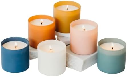 Calyan Wax Co. Dignity Series Scented Candle Gift Set - 6 Soy Wax Candles by CalyanWaxCo