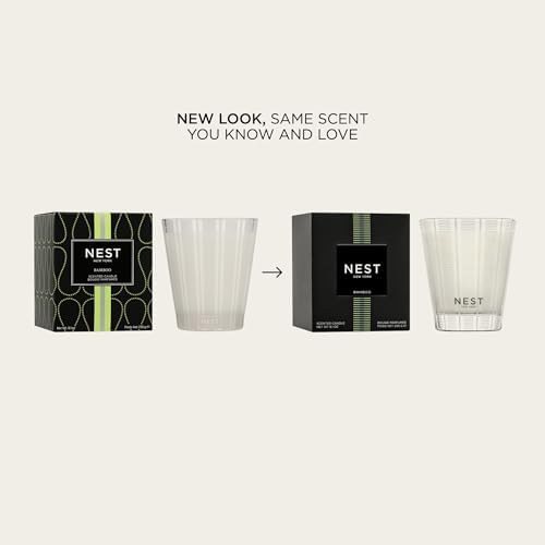 NEST New York Scented Classic Candle, Bamboo - 8.1 oz - Up to 60-Hour Burn Time - Reusable Glass Vessel - Image 2