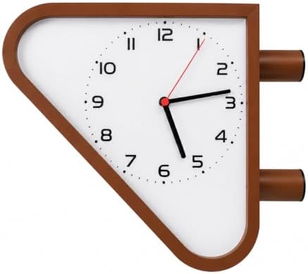 Double Sided Wall Clock Triangle Mid Century Side Mount，Seiko Marine Style - Image 4