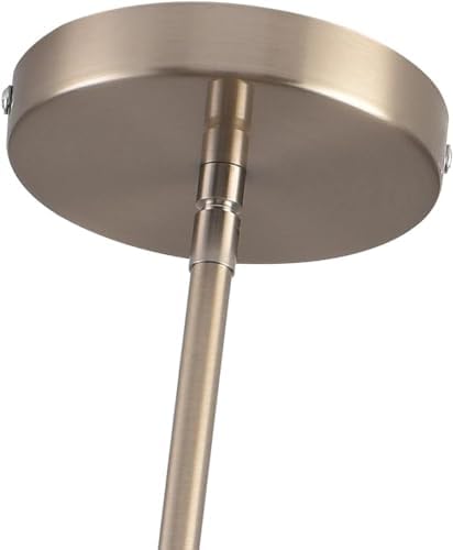 Brushed Nickel Pendant Lights,Modern Farmhouse Pendant Light,Light Fixture Kitchen Pendant Mini Hanging Light for Sink Island,Adjustable Height,Home Décor Lighting(Brushed Nickel 1 pack Stem Rod) - Image 4