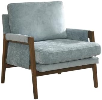 Roundhill Furniture Kelly Mid-Century Modern Accent Armchair, Blue by RoundhillFurniture