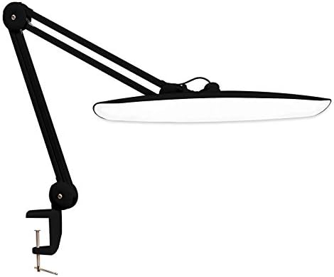 20-Inch LED Desk Lamp with Clamp, 24W 2200LM, Black - Image 5