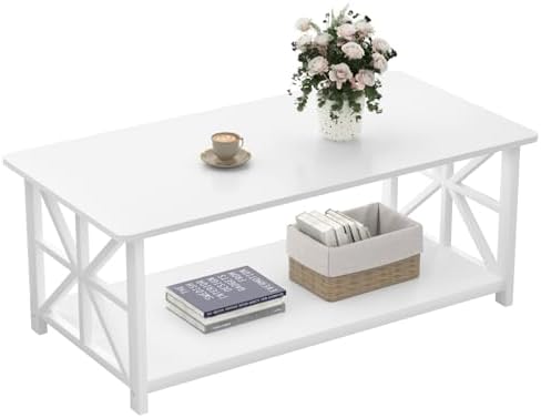 GreenForest Coffee Table for Living Room with Round Corners by GreenForest