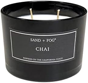 Sand + Fog Scented Candle - Chai – Additional Scents and Sizes – 100% Cotton Lead-Free Wick - Luxury Air Freshening Jar Candles - Perfect Home Decor – 12oz - Image 2