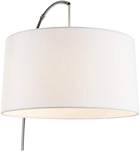 360 Lighting Cora 72" Tall Brushed Nickel Modern Arc Floor Lamp - Image 3