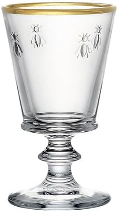 La Rochere Gold Rimmed Bee Stemmed Wine Glass Set/4 - Image 2