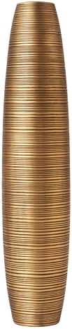 Leewadee Decorative Tall Floor Vase for Living Room Decor, 34 inches, Gold, Resin - Image 3