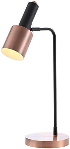 JONATHAN Y Brady Metal LED Task Table Lamp 22" Desk Light, Copper/Black by JONATHANY