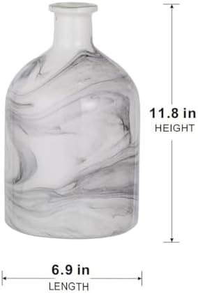 Svirla Vase - Black-and-White Swirl with Multicolor, Glass - Image 4