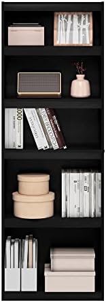 Furinno Jaya Enhanced Home 5-Tier Shelf Bookcase, Blackwood - Image 5