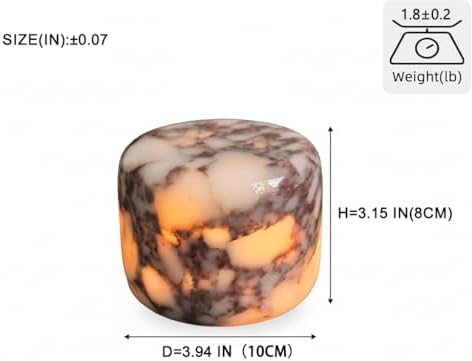 Marmor Marble Lamp Table Lamp Unique Stone Touch Lamp Pat Lamp Type-C 3 Way Bedside Lamp Ambient Light Bedroom Stands Night Light Decorative LED Warm Portable Lamp Rechargeable - Image 6