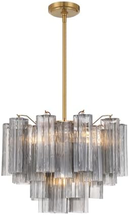 Crystorama Addis 6 Light Aged Brass Chandelier by CrystoramaLighting