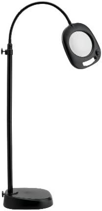 Daylight Company LED Floor Lamp and Table Lamp, Standing Lamp for Living Room, Bedroom, Salon, Office, Touch Control, Flexible Arm, Sleek Design, Multipurpose, Magnifier Lamp, Black - Image 3