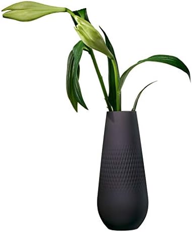 Villeroy & Boch Collier Noir Tall Vase : Carre, 4.5 in, Premium Porcelain, Black - Image 3