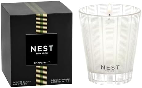 NEST New York Scented Classic Candle, Grapefruit - 8.1 oz - Up to 60-Hour Burn Time - Reusable Glass Vessel by Unknown