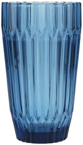 Fortessa Archie Glass Drinkware, Iced Beverage Glass (Set of 6), 15 Ounce, Cornflower Blue by Unknown