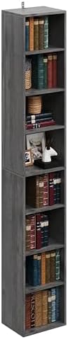 IRONCK Tall Narrow Bookshelf 8 Tiers, Compact Corner Bookcase, Floor Standing Display Storage Shelves 71 in Tall, Easy to Match for Living Room, Office, Study, Bedroom - Image 4