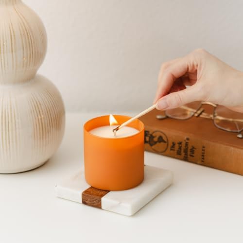 Calyan Wax Co. Dignity Series Cedar & Tobacco Scented Candle - 35 Hour Burn - Image 7