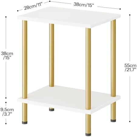 HOOBRO End Tables Set of 2, Small Side Tables, Nightstands for Small Spaces - Image 3