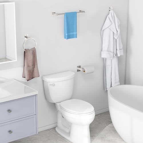 KLJKPA Brushed Nickel Bathroom Accessories Set, 4 PCS Bathroom Hardware Set - Image 7