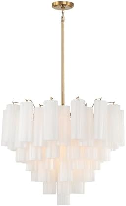 Crystorama Addis 12 Light Aged Brass Chandelier - Image 2