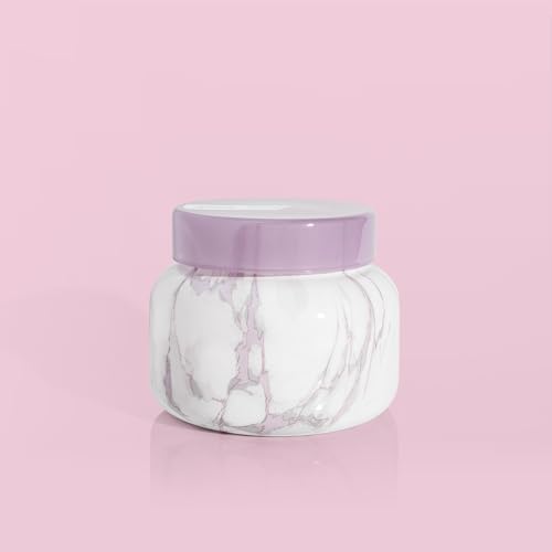 Capri Blue Modern Marble Jar Candles - Luxury Candles for Home Scented - Long Lasting Soy Wax Blend - (Aloha Orchid, 19 oz) - Image 7