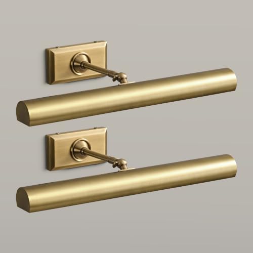 18 inch Picture Lights for Wall Hardwired 2PK Brass Picture Lighting by Unknown