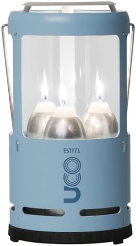 UCO Candlelier Candle Lantern, Candle Lanterns for Real Candles, Perfect Outdoor Gear for Camping or for Power Outages, Includes 3 Long Burning Candles by UCO