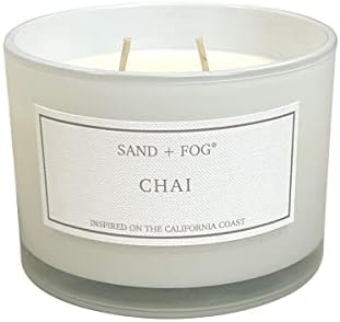 Sand + Fog Scented Candle - Chai – Additional Scents and Sizes – 100% Cotton Lead-Free Wick - Luxury Air Freshening Jar Candles - Perfect Home Decor – 12oz - Image 2