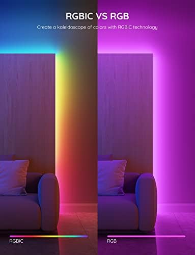 Govee 65.6ft RGBIC LED Strip Lights, LED Lights for Bedroom, APP Control - Image 2