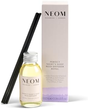 NEOM Perfect Night's Sleep Reed Diffuser Refill, 100ml I Lavender, Chamomile and Patchouli I 100% Natural Fragrances I Lasts 12 Weeks by NEOM