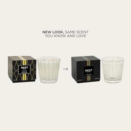 NEST New York Scented 3-Wick Candle, Amalfi Lemon & Mint - 21.2 oz - Up to 100-Hour Burn Time - Reusable Glass Vessel - Image 2