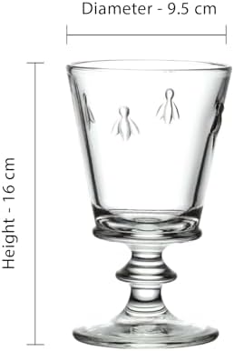 La Rochere Napoleon Bee Stemmed Wine Glass Set of 6 – Vintage Wine Glasses – La Rochere Bee Glassware Sets (12 oz) - Image 3