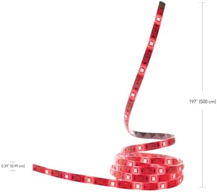 Globe Electric 50053 Collection Smart Strip Light, 16.4 ft, Multi-Color, 300 Lumens - Image 6