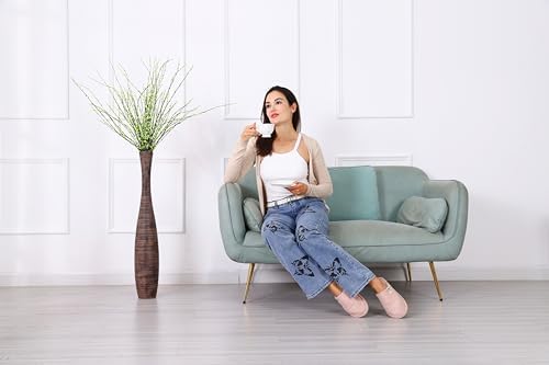 Leewadee Decorative Tall Floor Vase for Living Room Decor, 34 inches, Brown, Resin - Image 6