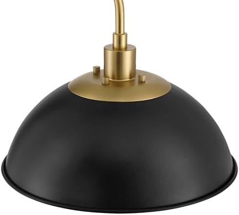 Baltar 68 1/2" Tall Dome Shade Brass and Black Arc Floor Lamp - Image 3