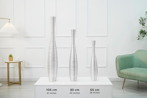Leewadee Large Floor Vase 34 inches Polyresin for Pampas Grass, Dried Flowers - Image 5