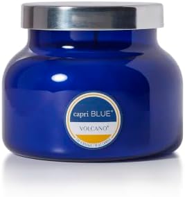 Capri Blue Volcano Scented Candles - Luxury Glass Jar Candles for Home Scented with Tropical Fruit & Sugared Citrus - Soy Wax Blend - Blue Color (19 oz) by Unknown
