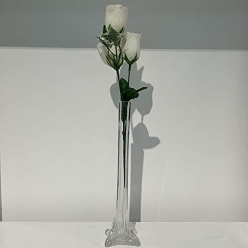 WGV Eiffel Tower Vase, Open 0.75", Height 12", (Multiple Sizes Choices) Clear Glass Floral Container with Sturdy Base, Flower Centerpiece for Wedding Event Home Decor, Arts Crafts, 1 Piece - Image 7