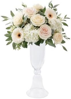 WGV Trumpet Glass Vase, Open Width 8.5", Height 25.25", (Multiple Sizes Choices) Clear Large Floral Planter Centerpiece, Wedding Event Home Decor, 1 Piece (VTR0625) - Image 3