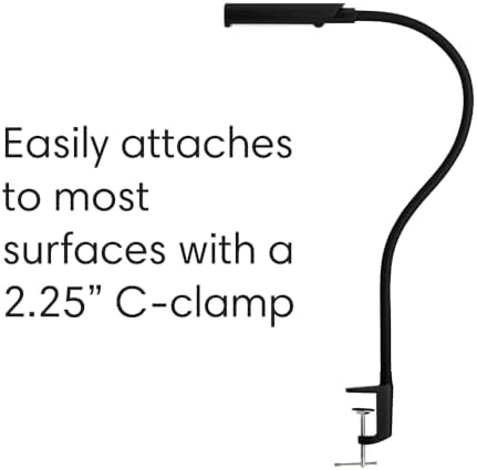 Reliable UberLight Flex Desk Lamp with Clamp, 9 Light Settings, Black - Image 3