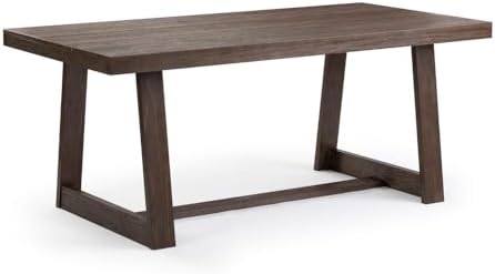 Plank+Beam Classic 72 Inch Dining Table, Rectangular, Walnut Wirebrush - Image 4