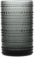 Fortessa Jupiter Beaded Hobnail Glass, 13 Ounce Iced Beverage (Set of 6), Storm by Unknown